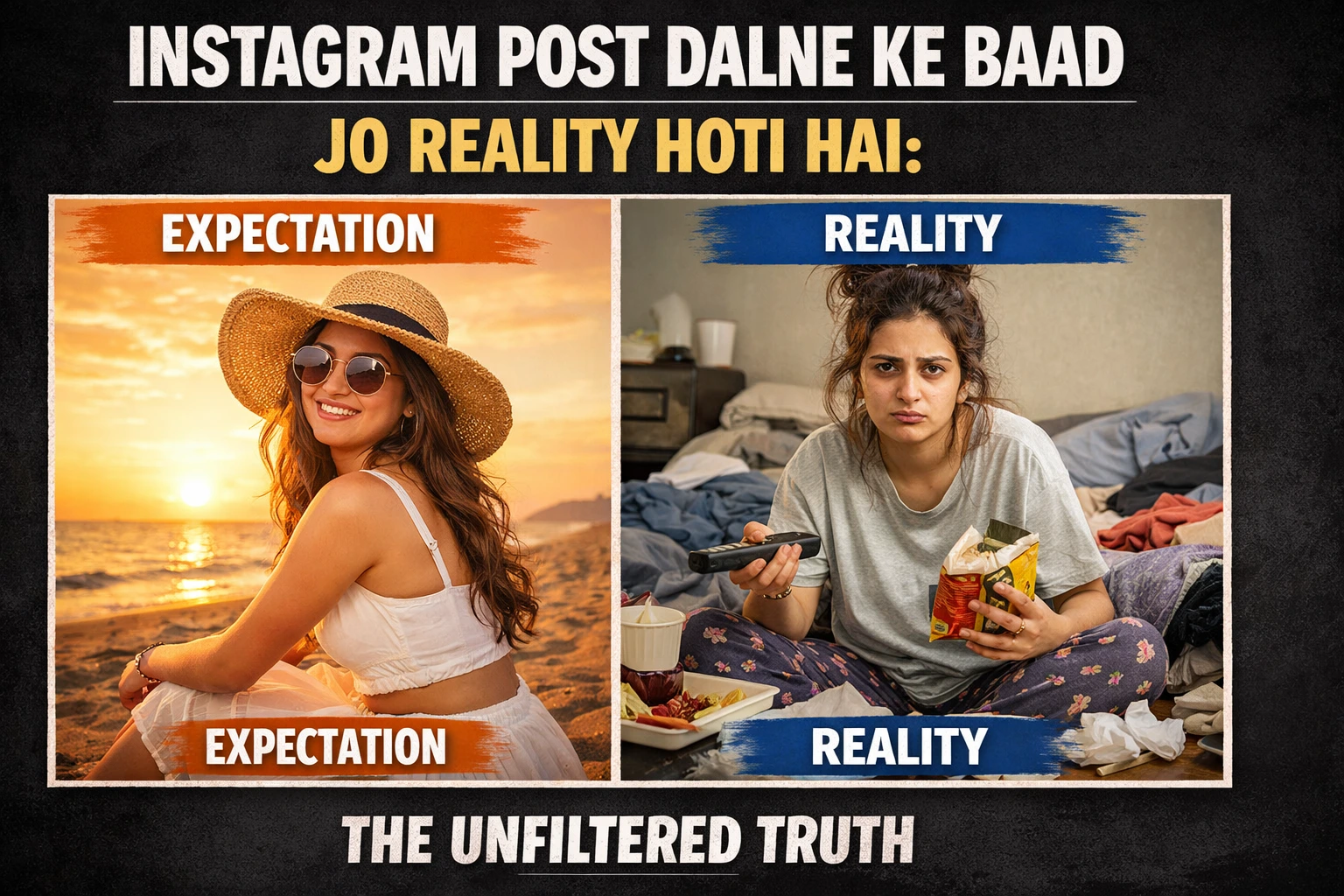 Instagram Post Dalne Ke Baad Jo Reality Hoti Hai: Likes Kam, Views Random, Confidence Down